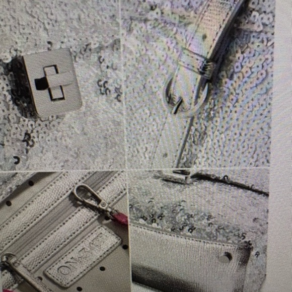 Chic Silver Sequin Shoulder Bag - Picture 4 of 4